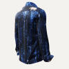RAKU - Dark blue shirt with structures - GERMENS