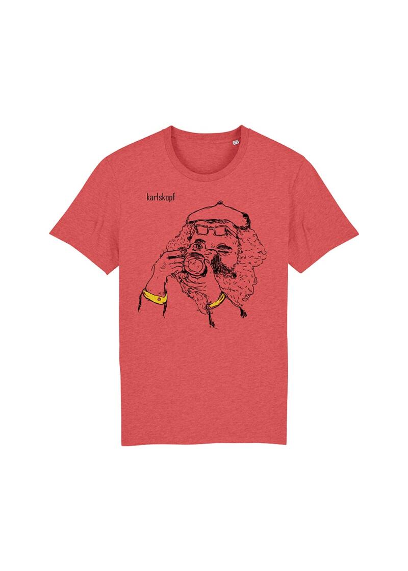 FOTOGRAF - Rotes Herren TShirt - KARLSKOPF