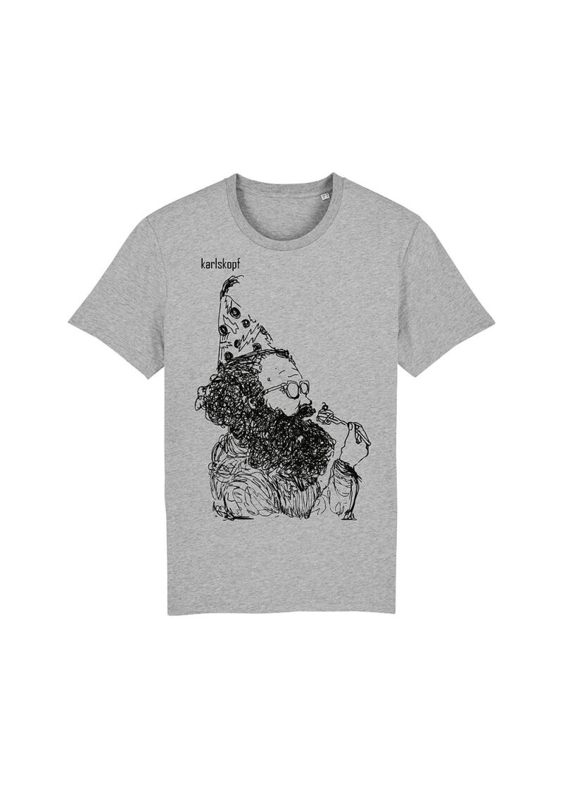 KAFFEEKLATSCH - Graues Herren TShirt - KARLSKOPF