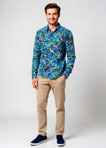 Discover Button Up Shirt MIROUGE WINTER - 100 % cotton
