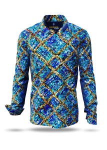 Entdecke bunte Hemden Herren MIROUGE WINTER - 100 % Baumwolle