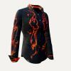 LAVA - black and orange Blouse for women by GERMENS artfashion XS