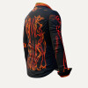 LAVA - Schwarz orangene Bluse - GERMENS