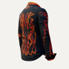 LAVA - Black orange blouse - GERMENS