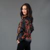 Unique blouse for women - LAVA - 100% cotton - GERMENS artfashion - Sizes XS to 3XL