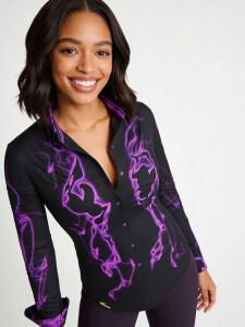 ausgefallene Damenbluse für Damen - ULTRA-V- 100 %...