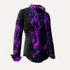ULTRA-V -Black purple blouse - GERMENS