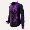 ULTRA-V - black and purple Blouse for women by GERMENS artfashion XL