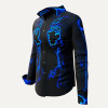 BLUEZONE - Schwarz blaue Bluse - GERMENS