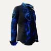 BLUEZONE -  Schwarz blaue Bluse - GERMENS