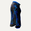 BLUEZONE - Schwarz blaue Bluse - GERMENS