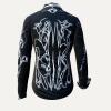 DARKLIGHT SCHWARZ WEISSE BLUSE 005 6 Blusen Damen - 100 % Baumwolle - GERMENS artfashion