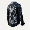 DARKLIGHT SCHWARZ WEISSE BLUSE 005 6 Blusen Damen - 100 % Baumwolle - GERMENS artfashion