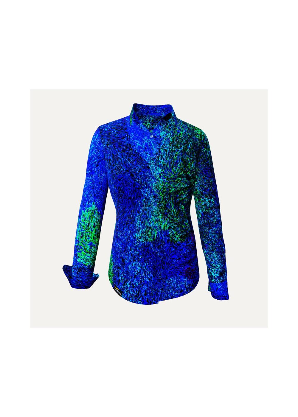 FRAXI MILOPEA - Blaue Bluse - GERMENS