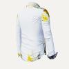 NEBULA WEISS GELB GRAUE BLUSE 109 Blusen Damen - 100 % Baumwolle - GERMENS artfashion