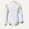 NEBULA WEISS GELB GRAUE BLUSE 109 Blusen Damen - 100 % Baumwolle - GERMENS artfashion