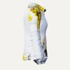 NEBULA WEISS GELB GRAUE BLUSE 109 Blusen Damen - 100 % Baumwolle - GERMENS artfashion