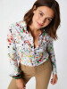 Unique blouse for women - FRISKY - 100% cotton - GERMENS artfashion - Sizes XS to 3XL