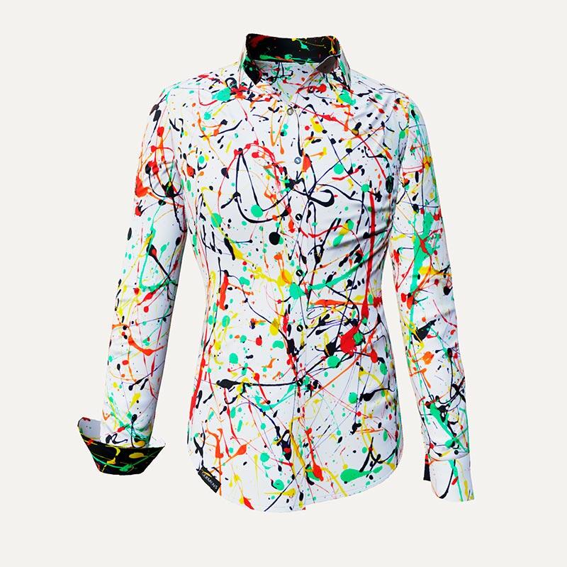 Unique blouse for women - FRISKY - 100% cotton - GERMENS artfashion - Sizes XS to 3XL