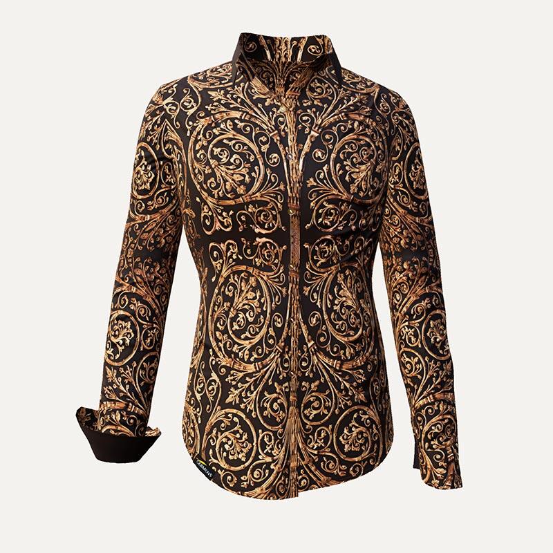 Unique blouse for women - PORTE NOTRE DAME PARIS - 100% cotton - GERMENS artfashion - Sizes XS to 3XL