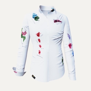 ausgefallene Damenbluse für Damen - KLABAUTERFRAU - 100 % Baumwolle - GERMENS artfashion - Größen XS bis 3XL