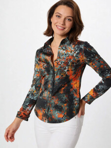 ausgefallene Damenbluse für Damen - TARNA SOL - 100...