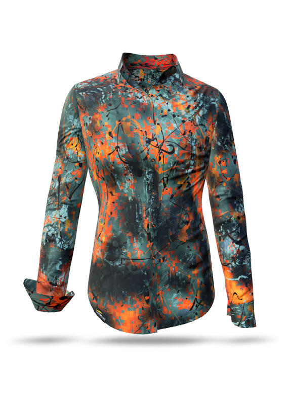 Unique blouse for women - TARNA SOL - 100% cotton - GERMENS artfashion - Sizes XS to 3XL