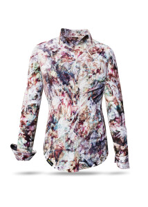 ausgefallene Damenbluse für Damen - MARMOR - 100 %...