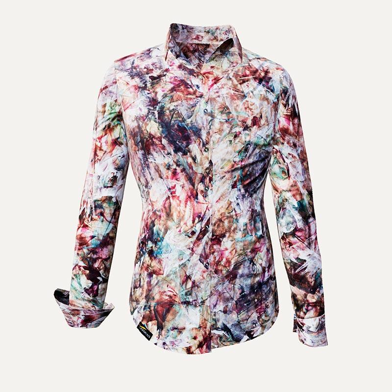 Unique blouse for women - MARMOR - 100% cotton - GERMENS artfashion - Sizes XS to 3XL