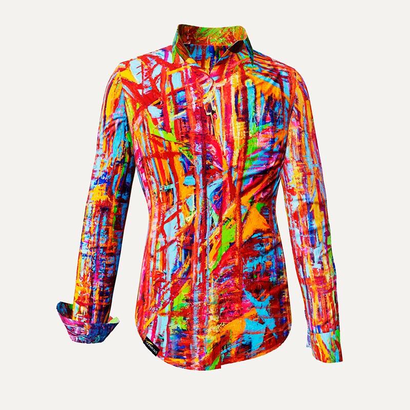 Unique blouse for women - ROUND 12 - 100% cotton - GERMENS artfashion - Sizes XS to 3XL