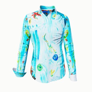 ausgefallene Damenbluse für Damen - NARINA - 100 %...