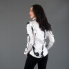 WHITE SWAN - Weiße Bluse mit schwarzer Zeichnung - GERMENS