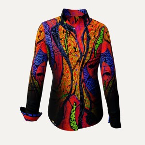 ausgefallene Damenbluse für Damen - AFRICAN DREAM -...