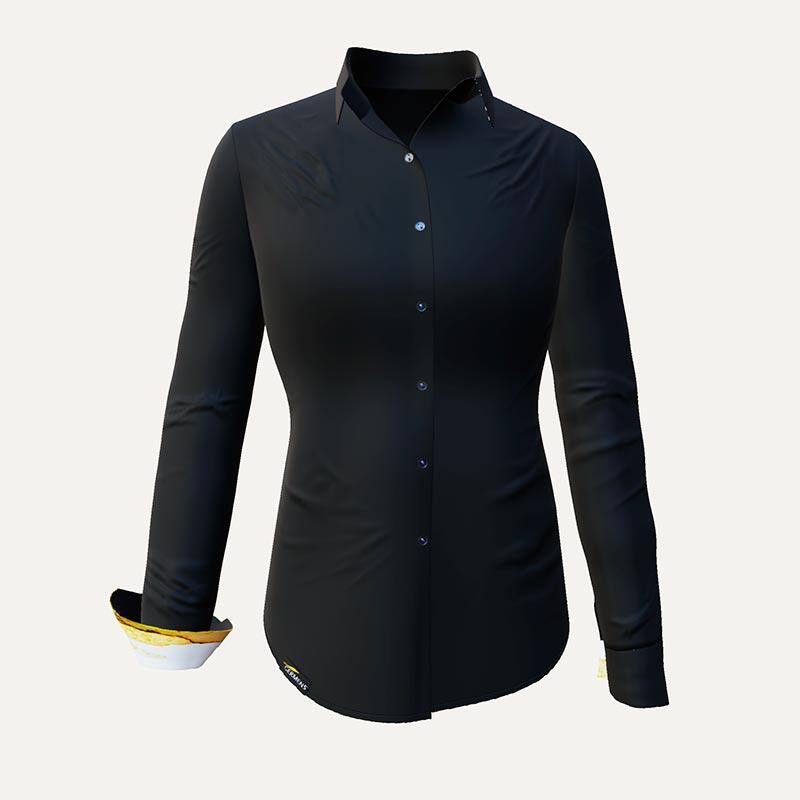 ausgefallene Damenbluse für Damen - WELTENENGEL - 100 % Baumwolle - GERMENS artfashion - Größen XS bis 3XL