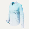 APFELWEIBCHEN - Hellblaue Bluse mit Mandelbrotgrafik - GERMENS L