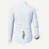 CINGA WEISSE BLUSE MIT FARBIGER ZEICHNUNG Blusen Damen - 100 % Baumwolle - GERMENS artfashion