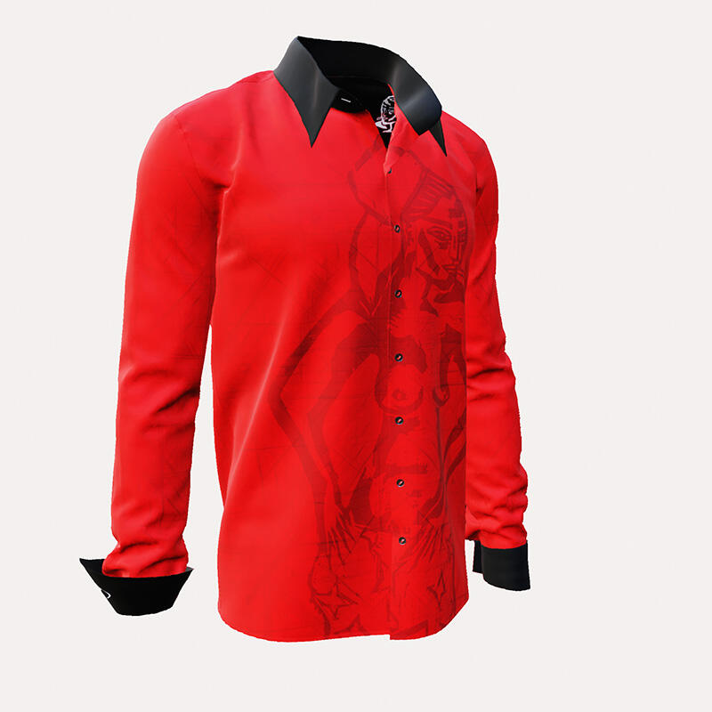 GOETTIN (GODDESS) - Red men´s shirt  - GERMENS