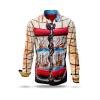 Entdecke bunte Hemden Herren NAVES - 100 % Baumwolle