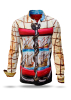 Discover colorful button up shirts for men NAVES - 100% cotton