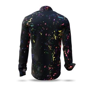 DELTA X - Black shirt with dots of color - GERMENS