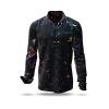 DELTA X - Black shirt with dots of color - GERMENS