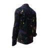 DELTA X - Black shirt with dots of color - GERMENS