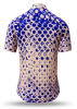 Summer shirt for men HEXAGON CALCIT - 100% cotton - 10 sizes from XS to 6XL - exceptional design - finest workmanship - fabrics made in Germany - limited edition and exclusive