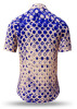 Summer shirt for men HEXAGON CALCIT - 100% cotton - 10 sizes from XS to 6XL - exceptional design - finest workmanship - fabrics made in Germany - limited edition and exclusive