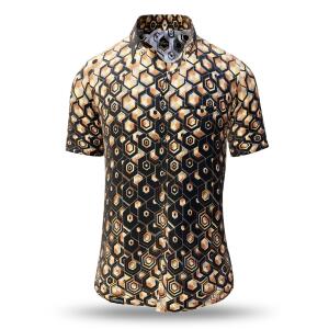 Summer button shirt HEXAGON KUPFER - GERMENS