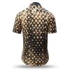 Summer button shirt HEXAGON KUPFER - GERMENS