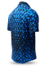 Button Down Shirts Short Sleeve HEXAGON KOBALT – GERMENS artfashion – 100 % Cotton - Size M