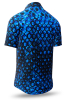 Short Sleeve Button Down HEXAGON KOBALT – GERMENS artfashion – 100 % Cotton - Size 3XL