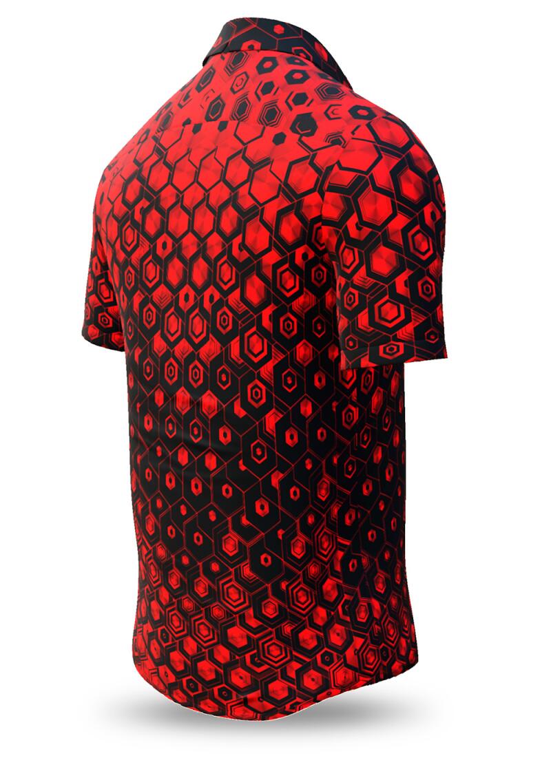 HEXAGON ZINNOBER - Buntes Sommerhemd Herren - GERMENS