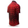 Summer button shirt HEXAGON ZINNOBER - GERMENS